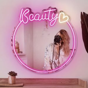 Beauty Neon LED Mirror