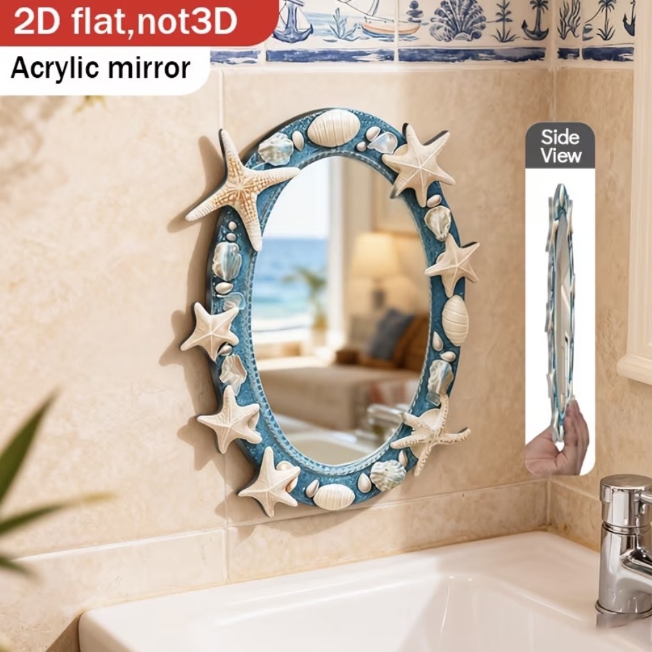 Ocean-Themed Acrylic Mirror - Image 3