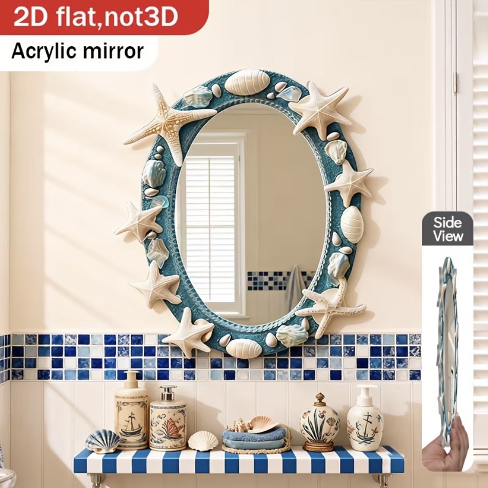 Ocean-Themed Acrylic Mirror - Image 4